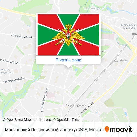 Карта Московский Пограничный Институт ФСБ