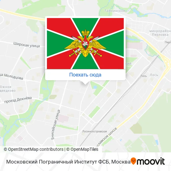 Карта Московский Пограничный Институт ФСБ