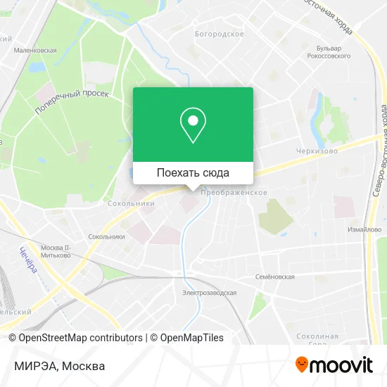 Карта МИРЭА