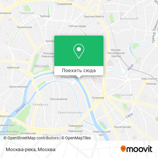 Карта Москва-река