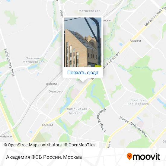 Карта Академия ФСБ России