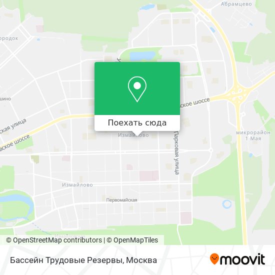 Карта Бассейн Трудовые Резервы