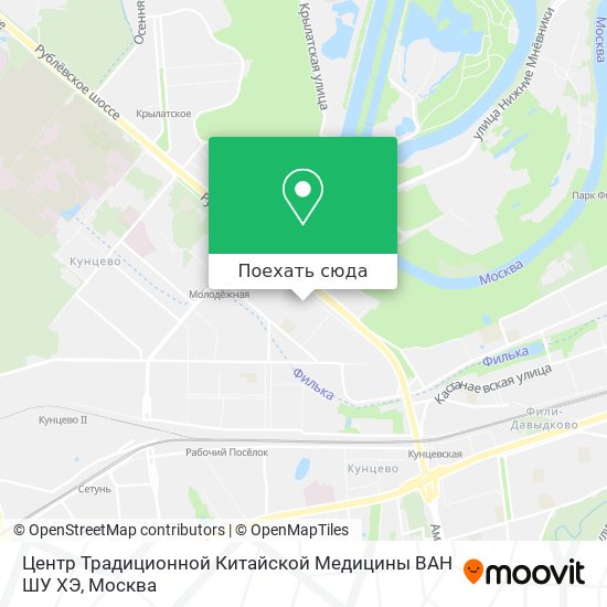Карта Центр Традиционной Китайской Медицины ВАН ШУ ХЭ