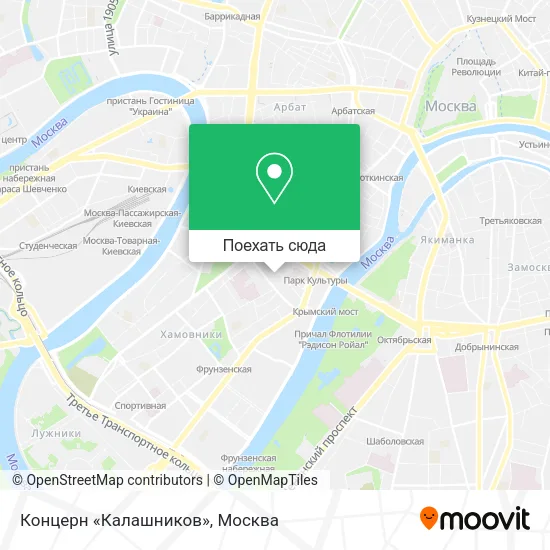 Карта Концерн «Калашников»
