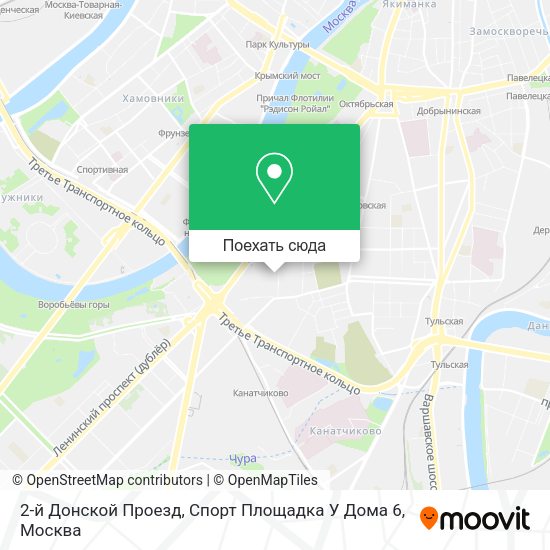 Карта 2-й Донской Проезд, Спорт Площадка У Дома 6