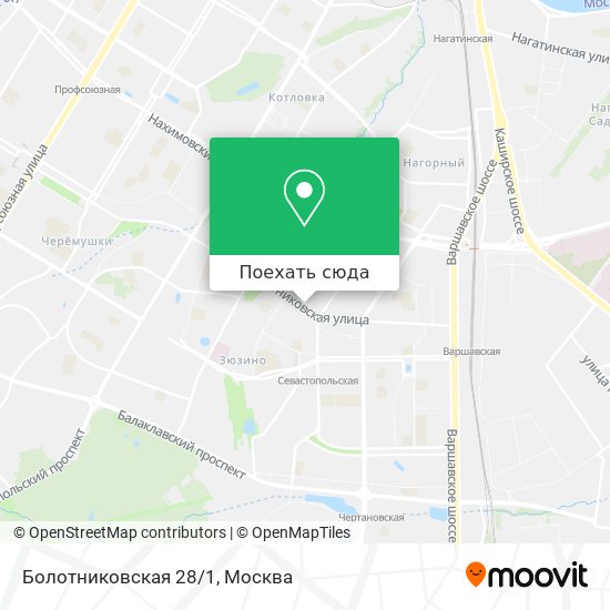 Карта Болотниковская 28/1
