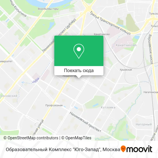 Карта Образовательный Комплекс "Юго-Запад"