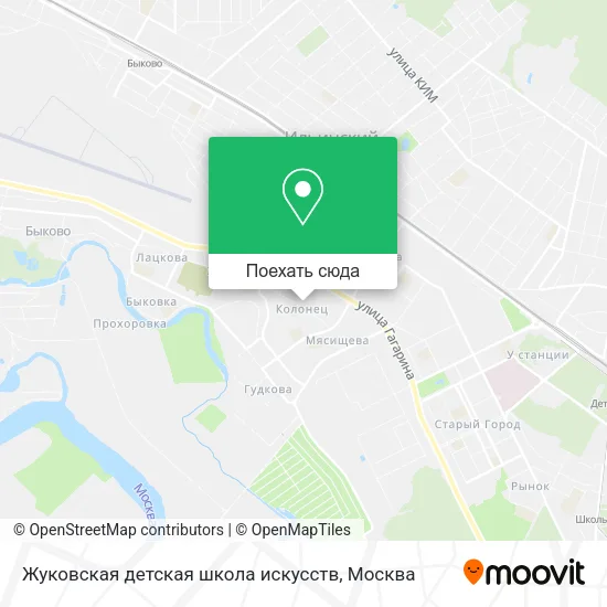 Карта Жуковская детская школа искусств
