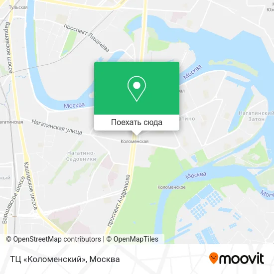 Карта ТЦ «Коломенский»