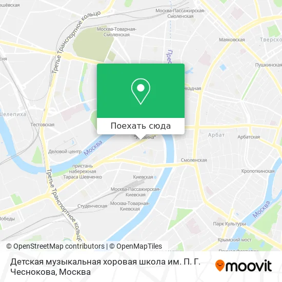 Карта Детская музыкальная хоровая школа им. П. Г. Чеснокова