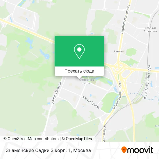 Карта Знаменские Садки 3 корп. 1