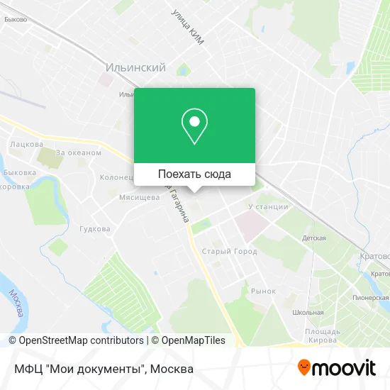 Карта МФЦ "Мои документы"