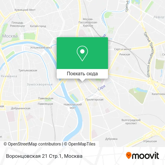 Карта Воронцовская 21 Стр.1