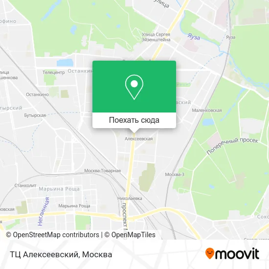 Карта ТЦ Алексеевский