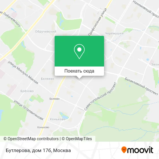 Карта Бутлерова, дом 17б