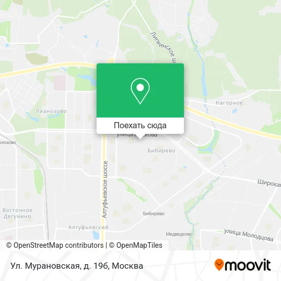 Карта Ул. Мурановская, д. 19б