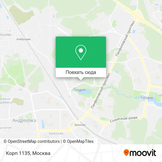 Карта Корп 1135