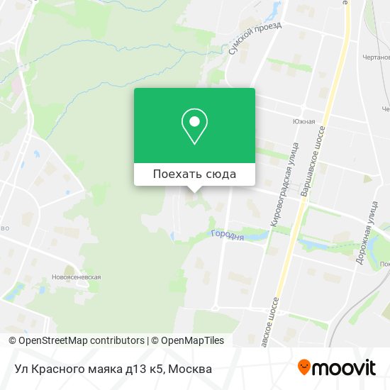 Карта Ул Красного маяка д13 к5