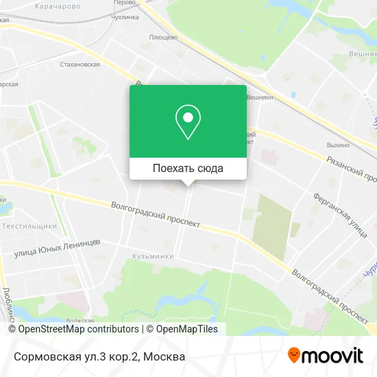 Карта Сормовская ул.3 кор.2