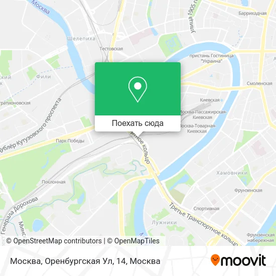 Карта Москва, Оренбургская Ул, 14