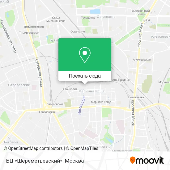 Карта БЦ «Шереметьевский»