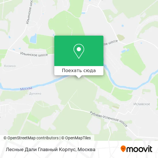 Карта Лесные Дали  Главный Корпус