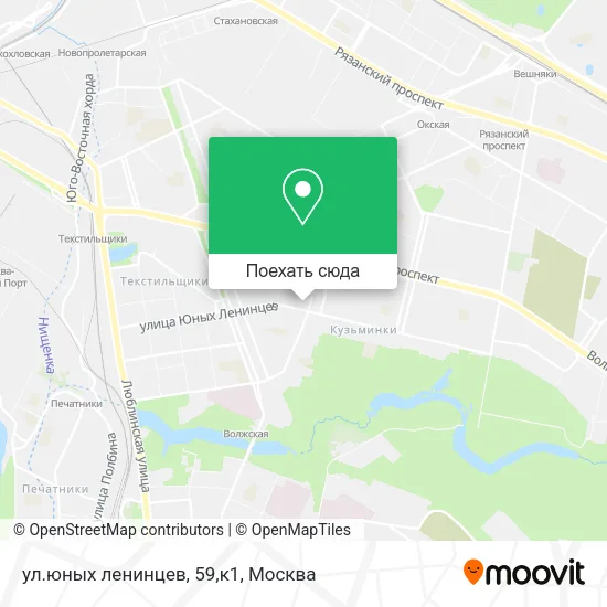 Карта ул.юных ленинцев, 59,к1
