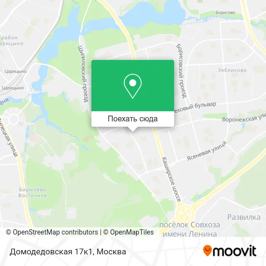 Карта Домодедовская 17к1