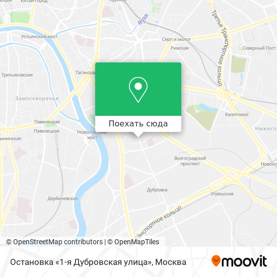 Карта Остановка «1-я Дубровская улица»
