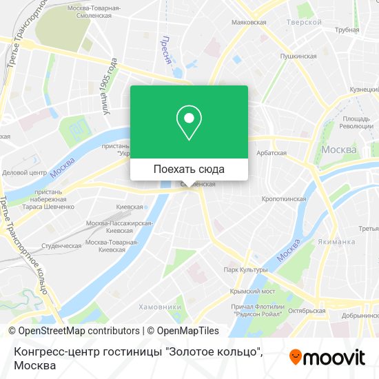 Карта Конгресс-центр гостиницы "Золотое кольцо"