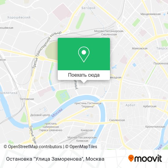 Карта Остановка "Улица Заморенова"