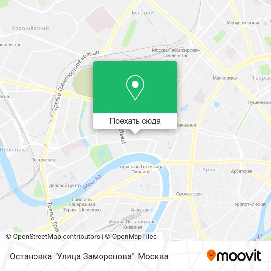 Карта Остановка "Улица Заморенова"