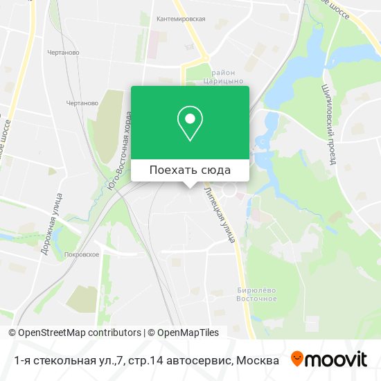 Карта 1-я стекольная ул.,7, стр.14 автосервис