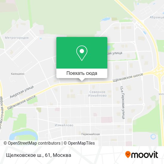 Карта Щелковское ш., 61