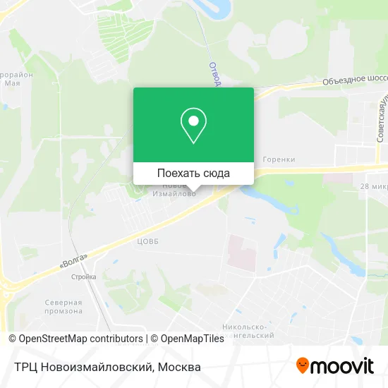 Карта ТРЦ Новоизмайловский