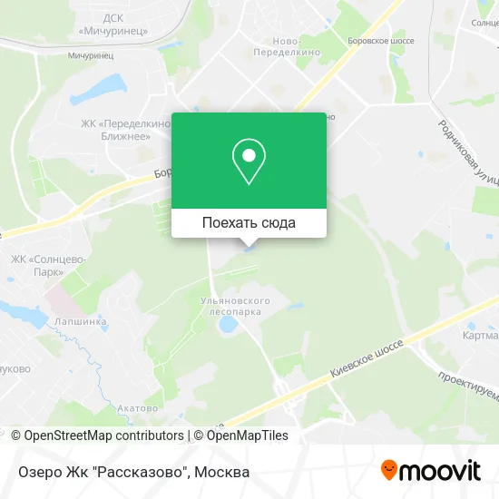 Карта Озеро Жк "Рассказово"