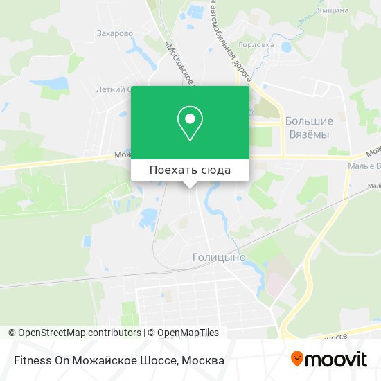 Карта Fitness On Можайское Шоссе