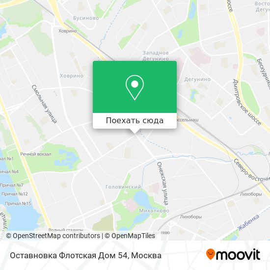 Москва улица флотская карта
