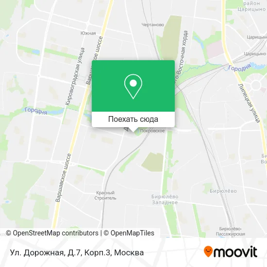 Карта Ул. Дорожная, Д.7, Корп.3