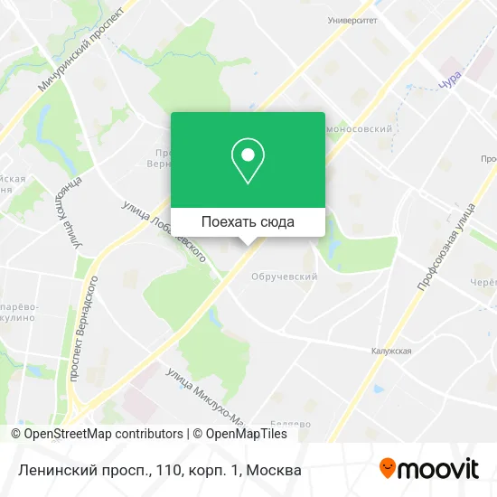 Карта Ленинский просп., 110, корп. 1