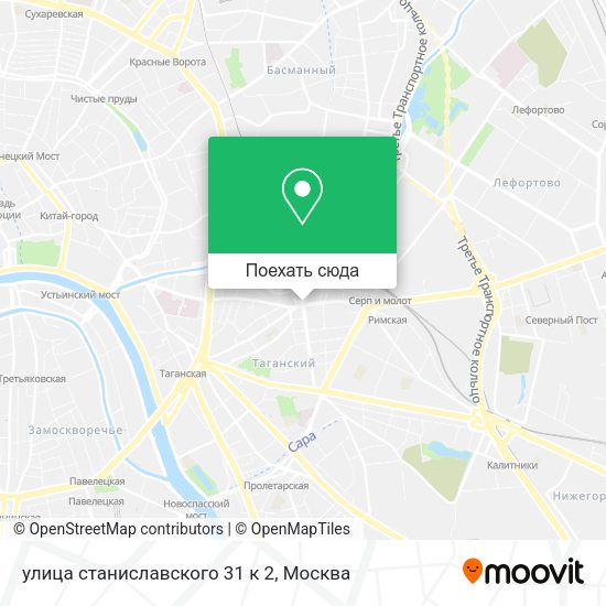 Карта улица станиславского 31 к 2