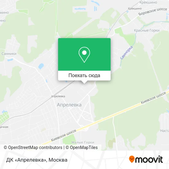 Карта ДК «Апрелевка»