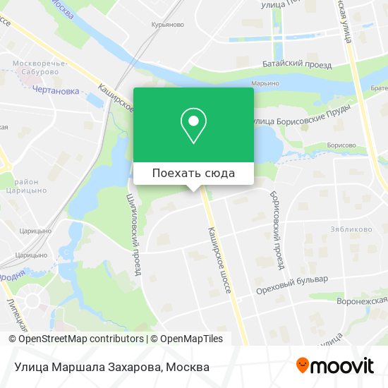 Карта Улица Маршала Захарова