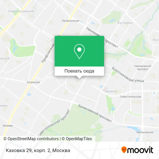 Карта Каховка 29, корп. 2