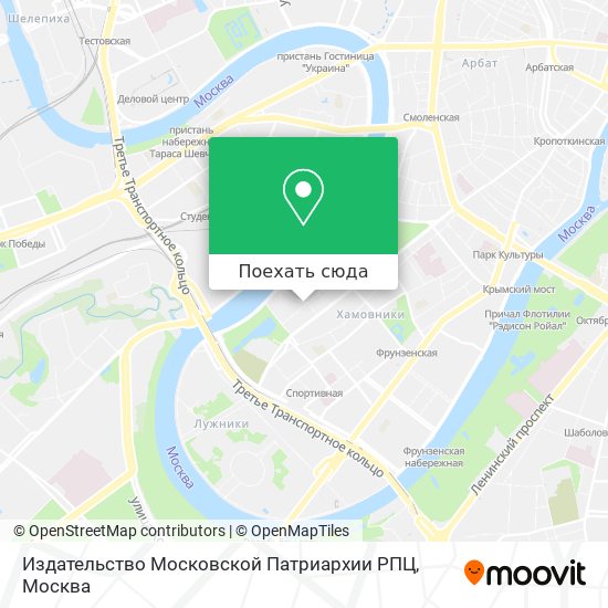 Карта Издательство Московской Патриархии РПЦ