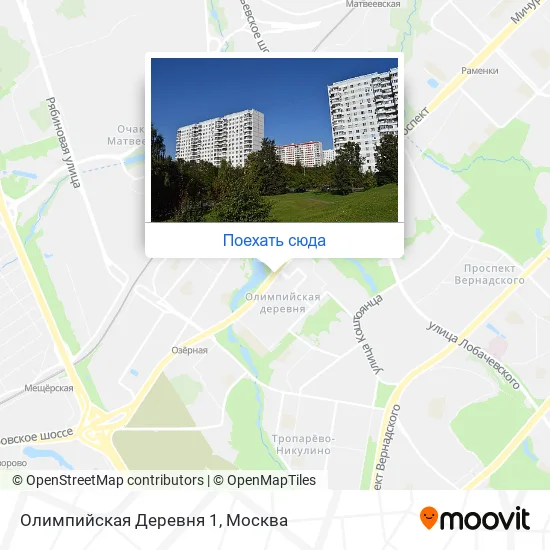 Карта Олимпийская Деревня 1