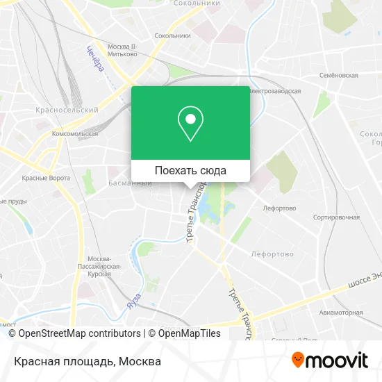 Карта Красная площадь