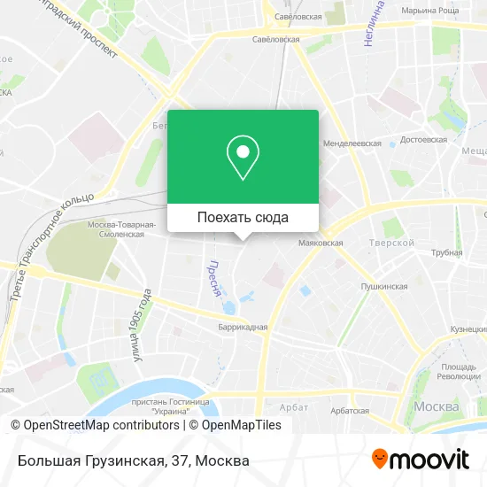 Карта Большая Грузинская, 37