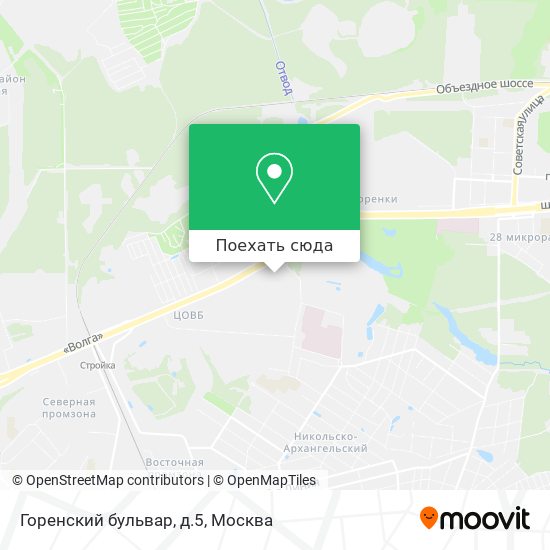 Карта Горенский бульвар, д.5