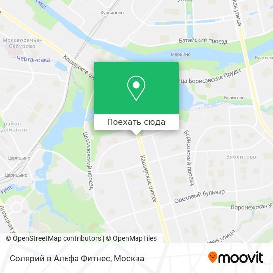 Карта Солярий в Альфа Фитнес